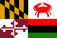Maryland flag altered